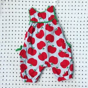 Baby Boden Apple overalls 6-12 months